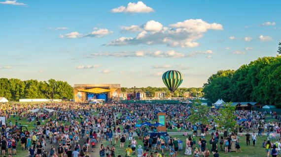 globo aerostático festival musical publicidad